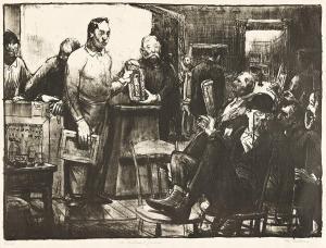 BELLOWS George Wesley 1882-1925,The Jury,1916,Swann Galleries US 2024-03-14