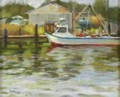 BELLOWS JAYNE 1954,Fishing Boat Dockside,Burchard US 2021-06-13
