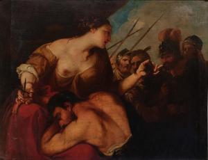 BELLUCCI Antonio 1654-1726,Delilah cutting Samson's hair,Sotheby's GB 2023-10-06