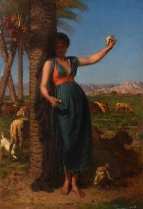 BELLY Leon Adolphe 1827-1877,THE BEAUTIFUL SHEPHERD GIRL,Dreweatts GB 2023-03-02