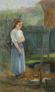 BELLYNCK Hubert Emile 1859,Jeune fille au lavoir,1895,Mercier & Cie FR 2020-11-29