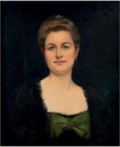 BELLYNCK Hubert Emile,Portrait de Jeanne Guinard Bellanger née Guyon,1894,Doutrebente 2022-03-25