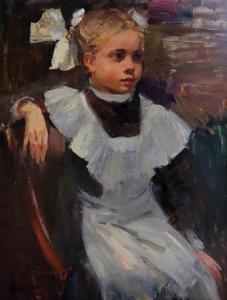 belmasov Boris Petrovich 1940-2016,Portrait of a School Girl,John Nicholson GB 2019-07-31