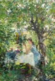 BELONG 1900-1900,Déjeuner dans le jardin,Chevau-Legers Encheres Martin-Chausselat FR 2007-03-25