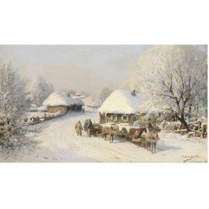 BELOUSOV Fedor Vasilevic 1885-1939,FROSTY DAY,1895,Sotheby's GB 2010-11-30
