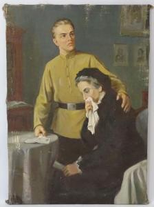 Belousov Piotr 1912-1989,The young Lenin with mother,Dickins GB 2017-12-01
