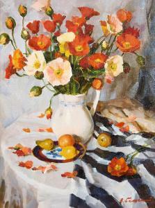 BELSKY Vladimir Mikhailovitch 1949,Poppies in A Jug,John Nicholson GB 2021-06-23