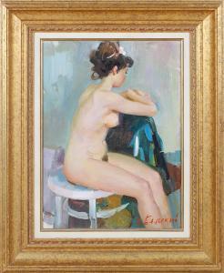 BELSKY Vladimir Mikhailovitch 1949,Seated Female Nude,Tooveys Auction GB 2022-06-08