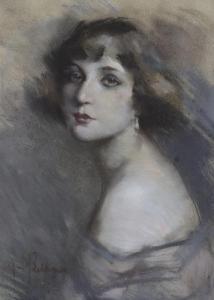 BELTRAME Achille 1871-1945,Ritratto femminile,Meeting Art IT 2015-10-21