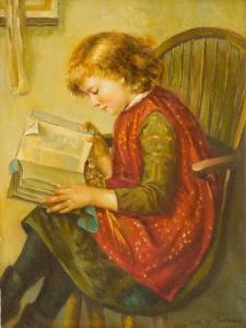 BELTRAME G,Bambina che legge,1982,Fabiani Arte IT 2011-03-03