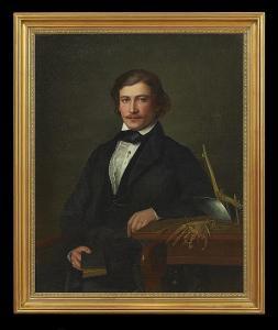 BELTZ Heinrich 1801-1869,Portrait of a Gentleman,1848,New Orleans Auction US 2014-05-17