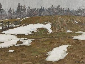 BELYCH Alexej Pawlowitsch 1923,The Last Snow On The Fields,1968,Auctionata DE 2016-04-28