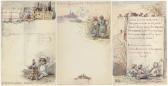 BEM Elisabeth Merkuriev 1843-1914,Three designs for menus,1843,Christie's GB 2007-04-18
