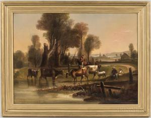 BEMIS William Otis 1819-1883,Landscape with Cows,Skinner US 2018-11-03