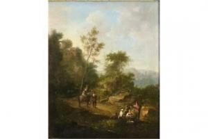 BEMMEL von Johann Georg,Landschaft mit zahlreichen Personen und Tieren an ,Georg Rehm 2015-10-15