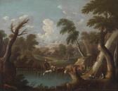 BEMMEL von Johann Georg 1669-1723,Mountainous landscape,1703,Palais Dorotheum AT 2012-12-13