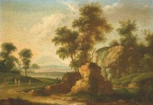 BEMMEL VON Simon Joseph 1747-1791,A river landscape.,Nagel DE 2007-03-21