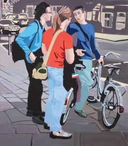 ben dov yoav 1967,Figures with Bicycles,2003,Tiroche IL 2021-11-06