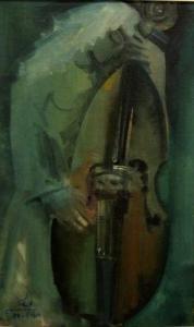 BEN HAIM Mula 1916-1993,The Cello Player,Montefiore IL 2010-07-08