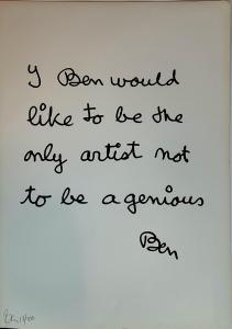 BEN 1935,I Ben would like to be the only artist not to be a,Il Ponte Casa D'aste Srl IT 2024-04-24
