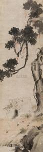 BEN ZHU 1761-1819,DEER AND TREE,China Guardian CN 2010-06-19