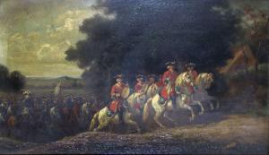 BENARD Auguste Sébastien 1810-1873,Cavaliers au temps de Louis XV,Bayeux Encheres FR 2023-07-14