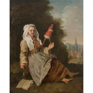 BENARD Jean Baptiste 1751-1789,La villageoise,Tajan FR 2022-10-27