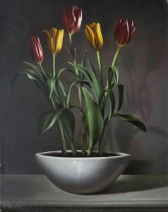 BENAROYA Albert 1963,Vase of tulips,Matsa IL 2024-03-27