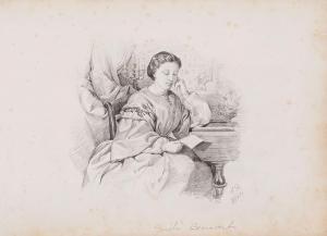 benavent gaietà 1834-1910,Una joven (probablemente Avelina Gibert i Riera), ,1861,Balclis 2012-02-29