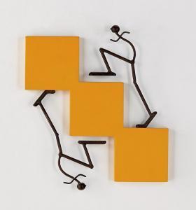 BENAVENTE Ed,Three Squares Yellow Var. II (Ascending Lef,1998,Los Angeles Modern Auctions 2017-05-21