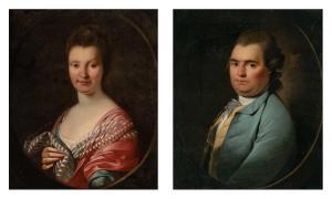 BENBRIDGE Henry 1744-1812,Portraits of John and Elizabeth Allen Deas,William Doyle US 2023-11-08