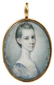 BENBRIDGE Henry 1744-1812,Young woman in blue dress,Brunk Auctions US 2020-03-28