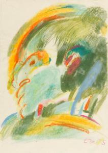 BENDER Eta,large abstracted portrait,1975,Historia Auctionata DE 2012-09-21