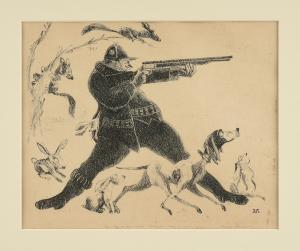 BENDINER Alfred,Off to Hunt; After a Long Hunt; Where's the Bird D,Simpson Galleries 2022-11-12