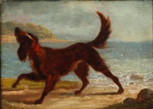 BENDZ Wilhelm Ferdinand 1804-1832,A dog on the beach,Bruun Rasmussen DK 2022-01-03