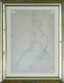 BENDZ Wilhelm Ferdinand 1804-1832,A portrait of Miss Elonora Hage,Bruun Rasmussen DK 2007-06-04