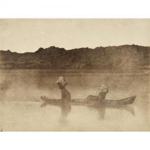 BENECKE Ernest 1817-1894,Nubiens traversant le Nil,1852,Phillips, De Pury & Luxembourg US 2017-10-03