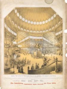 Benecke Thomas,INTERIOR VIEW OF THE NEW YORK CRYSTAL PALACE,1853,Swann Galleries 2016-08-03