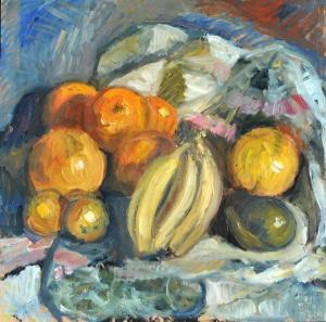 BENEDETTI Pietro 1950,Früchtestillleben mit Orangen und Bananen,2009,Allgauer DE 2016-11-10