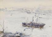BENEDICKS BRUCE CAROLINA 1856-1935,Stockholms inlopp med fartyg,Stockholms Auktionsverket 2013-12-03