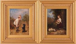 BENEDICT R 1800-1900,'Good Doggie' & 'Pretty Pussy',Dawson's Auctioneers GB 2022-11-24