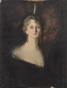 BENEDITO VIVES Manuel 1875-1963,Retrato de doña Isabel de Moncada,1918,Subastas Segre ES 2021-06-29