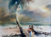 BENEDUCE Antimo 1900-1977,tropical scene,Hood Bill & Sons US 2012-02-07