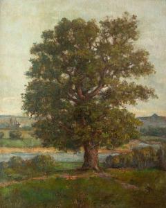 BENEDYKTOWICZ Ludomir 1844-1926,Drzewo w małopolskim pejzażu,Sopocki Dom Aukcjny PL 2021-05-08