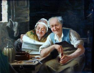 BENELLI GINO 1800-1800,endearing elderly Italian husband and wife,Hood Bill & Sons US 2012-02-07
