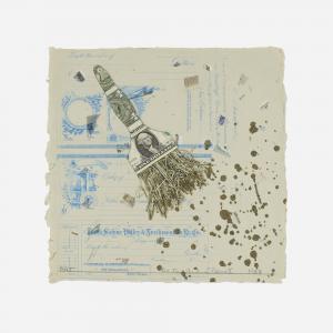 BENES Barton Lidice,Money Matters (Paint Brush),1983,Rago Arts and Auction Center 2023-08-16