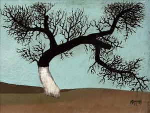 BENES Vlastimil 1919-1981,Lonely tree,1969-72,Galerie Kodl CZ 2019-05-26