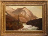 BENESCH Josef Ferdinand 1875-1954,Říčka v horách,1910,Antikvity Art Aukce CZ 2008-10-12