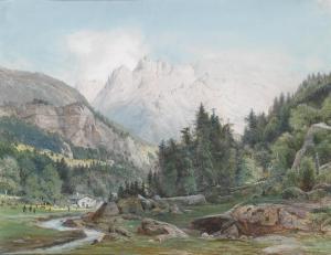 BENESCH von Ladislaus 1845-1922,A landscape,Palais Dorotheum AT 2013-10-24