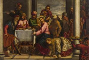 BENFATTO Luigi 1559-1611,Cena in casa di Simone,Wannenes Art Auctions IT 2019-12-03